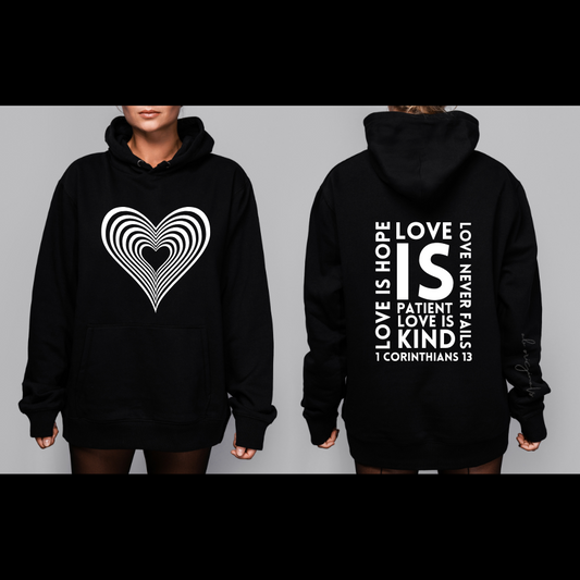 ABeautique Hoodie ~ LOVE IS... 1 Corinthians 13